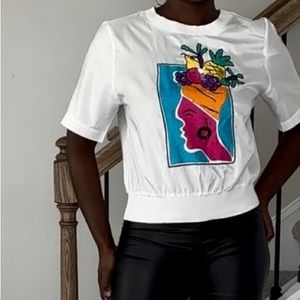 Vintage Graphic Fruit Basket Hat Shirt